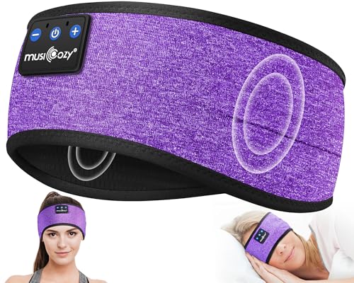 MUSICOZY Sleep Headphones Bluetooth Headband Headphones for Side Sleepers