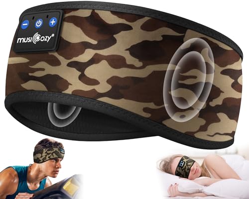 MUSICOZY Sleep Headphones Bluetooth Headband Headphones for Side Sleepers